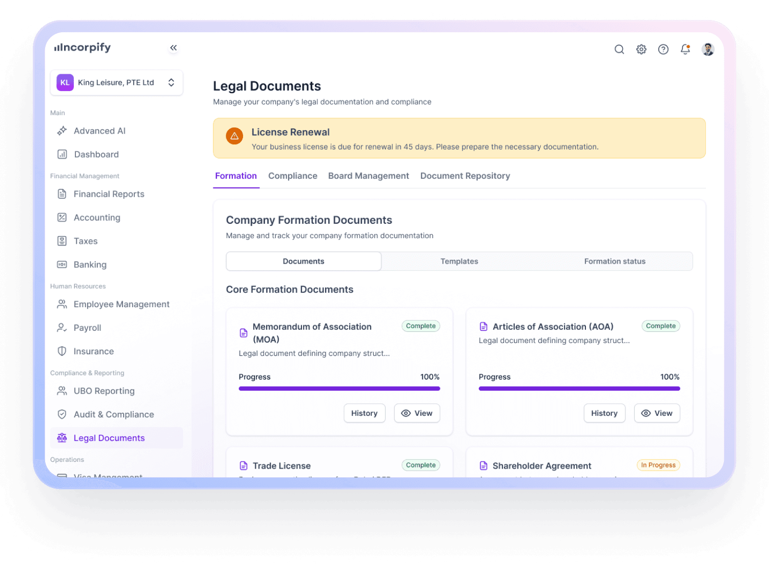 Contracts, compliance, and dispute resolution—fast and transparent