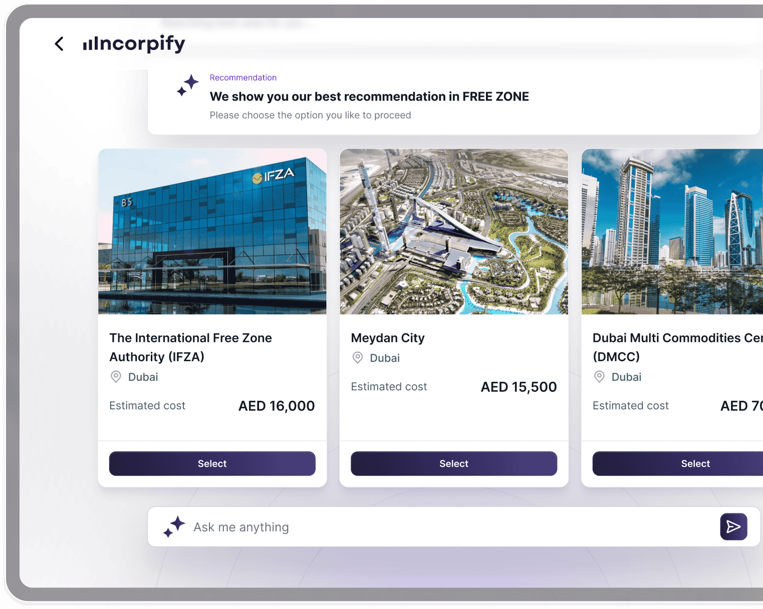 3x Faster Setup - Incorpify platform feature